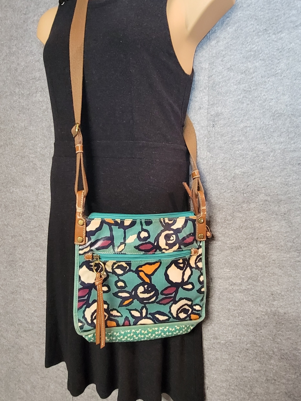 Fossil Canvas Crossbody